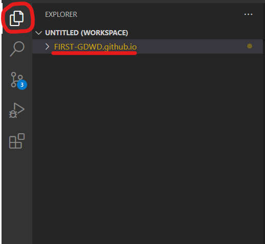 Your repository loaded in Visual Studio Code