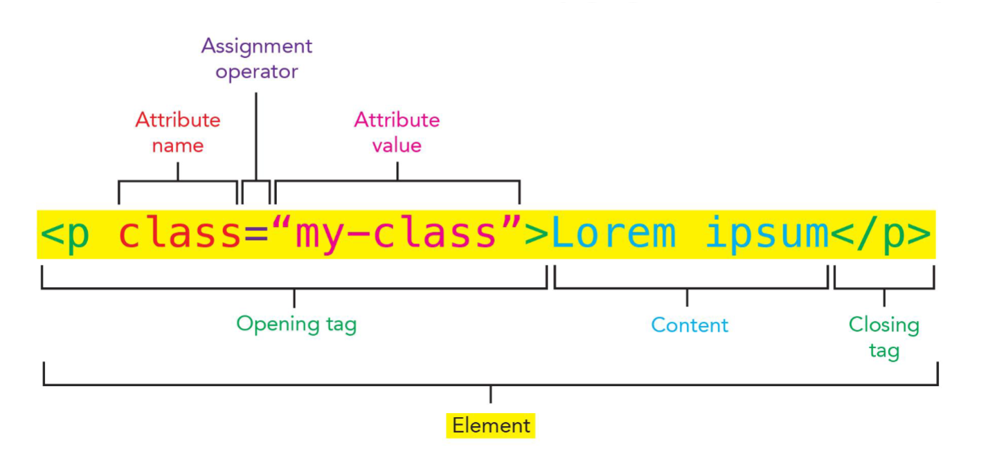 anatomy of an HTML element